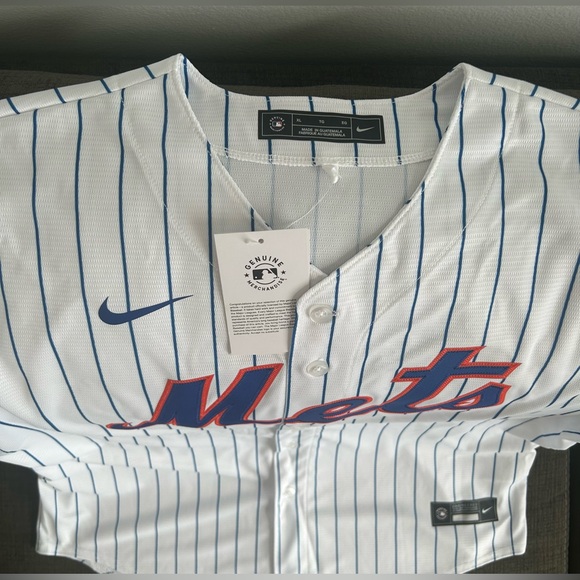 Nike Authentic New York Mets MLB Baseball Pinstripe Jersey Men’s Sz: XL - Picture 2 of 4